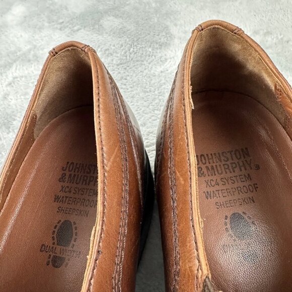 Johnson & Murphy Brown Leather Shoes Men’s Size 9.5 US - Picture 2 of 11